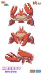  ambiguous_gender arthropod bubble claws coconut_crab crab crustacean english_text fak&eacute;mon krabby marine nintendo pok&eacute;mon regional_variant text video_games 