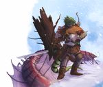  2016 5_fingers ambiguous_gender anthro armor arrow arthropod bow_(weapon) clothed clothing dagger dungeons_&amp;_dragons duo gauntlets gloves green_scales insect intricatevision lizardman male melee_weapon monster multi_limb pants plantigrade quiver ranged_weapon remorhaz reptile scales scalie shirt simple_background snow sword teeth tree weapon white_background yellow_eyes 
