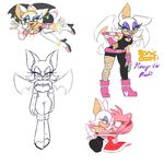  amy_rose anthro bat blush breasts clothed clothing cute jewelry lipstick looking_at_viewer makeup mammal rouge_the_bat simple_background sonic_(series) text video_games wings 