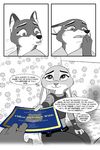 2016 akiric anthro canine clothed clothing comic crying dialogue disney duo english_text female fox judy_hopps lagomorph mammal mrs_wilde police_uniform rabbit restricted_palette tears text uniform zootopia 