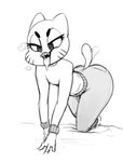  anthro butt cartoon_network cat clothed clothing dbaruhere drooling feline female fur half-closed_eyes horny_(disambiguation) hot_breath mammal mature_female mother nicole_watterson pants parent saliva solo sweater tailwag the_amazing_world_of_gumball tongue tongue_out 