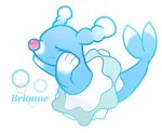  blue_body brionne bubble cute eyes_closed fangs mammal marine nintendo pinniped pok&eacute;mon purify_5865 seal smile solo video_games 