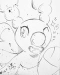  &lt;3 brionne cute fangs larashewolf looking_at_viewer mammal marine nintendo one_eye_closed pinniped pok&eacute;mon seal sketch smile solo video_games wink 