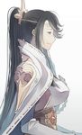  braid fire_emblem fire_emblem_if from_side highres japanese_clothes long_hair mikoto_(fire_emblem_if) renkonmatsuri smile solo very_long_hair white_background 