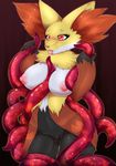  2016 anthro breasts cheezayballz delphox female nintendo nipples nude pok&eacute;mon pussy soles tentacles tongue tongue_out video_games 