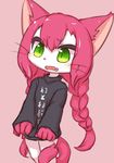  artist_request cat cat_busters character_request furry green_eyes long_hair open_mouth twintails 