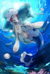  artist_request blue_eyes furry no_humans pokemon primarina underwater 