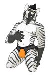  2016 5_fingers ace_(graydiel) alpha_channel anthro biped black_fur black_hair black_nipples black_stripes black_tail bulge claws clothed clothing digital_media_(artwork) eyebrows front_view fur gloves_(marking) grey_fur grey_tail hair hi_res hyena looking_at_viewer male mammal markings multicolored_fur multicolored_tail navel nipples orange_eyes portrait requiembeatz short_hair simple_background smile solo striped_fur striped_hyena stripes teeth three-quarter_portrait topless transparent_background white_fur white_nose 