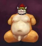  amputee anthro areola balls bowser collar dagapuff horn king koopa male mario_bros navel nintendo nipples nude penis royalty scalie sharp_teeth solo spikes spread_legs spreading teeth thick_penis uncut video_games 
