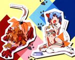  :3 ;o adapted_costume animal_ears arm_support armor ayanami_rei bangs bare_shoulders bell blue_eyes blue_hair blush_stickers bodysuit boots bowl bracer breasts cat_ears cat_girl cat_tail clenched_hand crop_top elbow_gloves eyebrows_visible_through_hair fake_animal_ears fake_tail food food_in_mouth from_side gloves hair_between_eyes halterneck hand_up head_tilt highleg hips jingle_bell long_hair looking_at_viewer mechanical_parts mouth_hold multiple_girls navel neon_genesis_evangelion one_eye_closed open_mouth orange_hair outline paw_gloves paw_pose paw_print paw_shoes paws pet_bowl pilot_suit plugsuit red_bodysuit red_eyes red_footwear red_gloves scan see-through shoes short_hair sitting skindentation small_breasts souryuu_asuka_langley stretch tail taiyaki thigh_boots thighhighs top-down_bottom-up turtleneck wagashi wallpaper wariza watanabe_akio white_footwear white_gloves yawning 