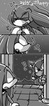  comic echidna hedgehog knuckles_the_echidna male mammal monotreme sonic_(series) sonic_the_hedgehog text translation_request urahyu 