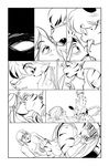  anthro butt clothed clothing comic doedog duo eyes_closed feline female human human_on_anthro interspecies kissing licking male male/female mammal monochrome pussy smile tiger tongue tongue_out underwear_aside 