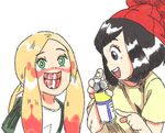  2girls black_hair female inkerton-kun multiple_girls pokemon 