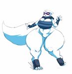  alopex anthro big_breasts blush breasts canine cleavage clothed clothing female fox mammal mr_pink strikeanywhere teenage_mutant_ninja_turtles thick_thighs wide_hips 