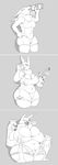  anthro big_breasts breast_expansion breasts canine cleavage clothed clothing digimon female fox lactating mammal nipples renamon skimpy slightly_chubby solo strikeanywhere thick_thighs weight_gain wide_hips 