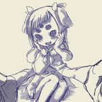 animal_humanoid arthropod blush clothing fangs female hair hair_bow hair_ribbon hands_on_face humanoid looking_at_viewer muffet multi_arm multi_eye multi_limb okame_nin open_mouth ribbons smile solo spider_humanoid undertale video_games 