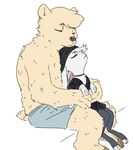  anthro bear clothed clothing cuddling disney duo eyes_closed fan_character female fur hat lagomorph male male/female mammal nobody_(artist) polar_bear rabbit romantic_couple size_difference underwear white_fur zootopia 