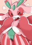  artist_reqeust character_request lurantis pokemon pussy pussy_juice red_eyes tagme 