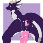  anal anal_penetration animal_genitalia brokenvocaloid cum dildo dragon erection male penetration penis pollard scalie sex_toy solo 