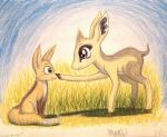  2016 ambiguous_gender antelope black_nose blue_eyes boop bovid brown_eyes brown_fur brown_hooves canid canine cheek_tuft colored_pencil_(artwork) confusion countershade_torso countershading cub curious dik-dik dipstick_tail duo eye_contact eyelashes fan_character female fennec feral fox frown full-length_portrait fur fur_tuft grass grey_fur grey_tail hand_on_head happy head_tuft hooves humor kekere_iwariiri kirk&#039;s_dik-dik larger_female lighting long_eyelashes looking_at_another mammal markings multicolored_fur multicolored_tail my_little_pony nose_boop portrait quadruped shadow short_tail side_view sitting size_difference sky smaller_ambiguous smile snout socks_(marking) standing stare tan_fur tan_tail thefriendlyelephant toony traditional_media_(artwork) true_antelope tuft two_tone_tail white_countershading white_fur white_tail wholesome young 