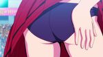  1girl animated animated_gif ass card keijo!!!!!!!! panties solo 