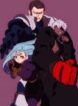  1girl 2boys blue_hair k&#039; king_of_fighters kula_diamond maxima silver_hair the_king_of_fighters 