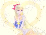  aino_minako aose_akira artist_name bad_id bad_pixiv_id bishoujo_senshi_sailor_moon blonde_hair blue_bow bow choker circlet doily earrings elbow_gloves gloves hair_bow half_updo heart jewelry kiss lavender_eyes long_hair object_kiss orange_choker orange_sailor_collar orange_skirt puckered_lips purple_eyes red_bow sailor_collar sailor_senshi_uniform sailor_venus sequins skirt solo star star_choker stud_earrings super_sailor_venus white_background 