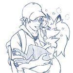  &lt;3 2016 blue_and_white blush braixen carrying drooling duo eye_contact feet female hat human male mammal monochrome nintendo open_mouth plagueofgripes pok&eacute;mon saliva simple_background video_games white_background 