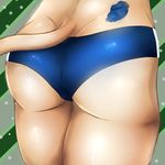  anthro butt camel_toe clothing crotch_shot feline female mammal nightart simple_background solo underwear 