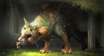 chimera duo feral firefeathers hug human hybrid macro mammal quadruped signature size_difference solo_focus temple the_last_guardian trico wings 