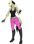  alpha_channel anthro clothed clothing female fur hair hyena looking_at_viewer mammal rt001 simple_background smile solo standing transparent_background 