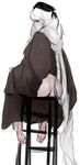  1girl ass character_request dark_souls dark_souls_iii feet from_software ponytail scathegrapes souls_(from_software) white_hair 