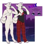  anthro canine clothed clothing featureless_crotch fur hair male mammal model_sheet nasusbot nude open_mouth solo standing yawn 