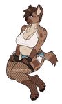  alpha_channel anthro clothed clothing female hyena looking_at_viewer mammal nasusbot overweight simple_background smile solo transparent_background 