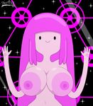  adventure_time breasts cartoon_network darkdpx3 female hair humanoid nipples not_furry nude princess_bubblegum smile solo 