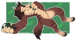  anthro big_feet breasts canine featureless_breasts female fur hair mammal nasusbot nude open_mouth sleeping solo 