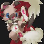  anal anus balls cum cum_while_penetrated feral feral_on_feral glowing glowing_eyes hands-free konzaburou male male/male midnight_lycanroc nintendo orgasm penetration penis pok&eacute;mon rockruff size_difference tapering_penis tears tongue tongue_out video_games 