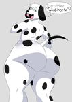  anthro big_butt butt canine dalmatian denizen1414 dog english_text girly huge_butt male mammal nude solo text 