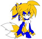  akatsukishiranui-fox breasts canine cleavage clothed clothing collar crossgender female fox mammal melissa_&quot;tailsko&quot;_prower miles_prower recolor solo sonic_(series) 