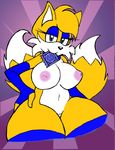  breasts canine cleavage clothed clothing collar crossgender female fox mammal melissa_&quot;tailsko&quot;_prower miles_prower recolor solo sonic_(series) supersonicrulaa 