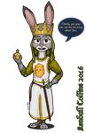  2016 alpha_channel anthro armor barefoot buckteeth clothing crossover crown dialogue disney explosives female gloves grenade hand_on_hip hi_res holding_object holding_weapon holy_hand_grenade_of_antioch judy_hopps kendall_collins lagomorph looking_at_viewer mammal melee_weapon monty_python_and_the_holy_grail purple_eyes rabbit simple_background solo sword teeth transparent_background weapon zootopia 