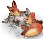  anthro areola balls breasts canine disney duo erection female fox judy_hopps kardie lagomorph larger_male male male/female mammal nick_wilde nipples nude penetration rabbit sex size_difference smile vaginal vaginal_penetration zootopia 