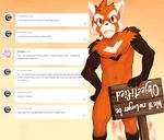  annoyed anthro chirenbo convenient_censorship engilsh_text front_view hand_on_hip looking_at_viewer mammal mao_(chirenbo) navel nipples nude red_panda sign slim tumblr 