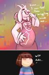  asriel_dreemurr belly big_belly hand_on_stomach human male mammal open_mouth protagonist_(undertale) tongue tongue_out undertale video_games vore 