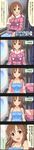  5koma artist_request breasts brown_eyes brown_hair character_name cinderella_girls_gekijou comic hair_down highres idolmaster idolmaster_cinderella_girls lens_flare long_hair long_image official_art producer_(idolmaster) smile solo_focus sparkle tall_image totoki_airi translated twintails wavy_hair 