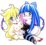  ass blush breasts chibi incest large_breasts nipple nipples panty panty_&amp;_stocking_with_garterbelt panty_(character) panty_(psg) panty_and_stocking_with_garterbelt stocking stocking_(character) stocking_(psg) yuri 