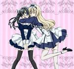  2boys alois_trancy ciel_phantomhive crossdressing kuroshitsuji maid multiple_boys 