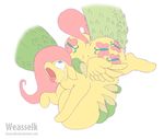  2016 abdominal_bulge cutie_mark disembodied_penis duo equine feathered_wings feathers female feral fluttershy_(mlp) forced friendship_is_magic hair hooves long_hair male mammal my_little_pony open_mouth pegasus penetration penis rape simple_background solo_focus tears vein weasselk white_background wings 