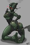  &lt;3 1_eye anus assaultron blush breasts butt cum digital_media_(artwork) fallout female grey_background hi_res machine muhut not_furry nude penis pussy robot sex simple_background solo video_games 