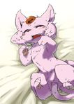  3_toes anal anal_masturbation anal_penetration anus bed blush double_penetration eeveelution espeon eyes_closed female feral forked_tail fur looking_at_viewer looking_pleasured lx（るくす） lying masturbation nintendo on_back on_bed open_mouth orgasm pawpads penetration pok&eacute;mon purple_fur purple_nose pussy solo spread_legs spreading sweat tail_masturbation tears teeth text toes tongue vaginal vaginal_masturbation video_games 